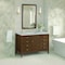 James Martin Vanities 48'' Vanity, Mid Century Walnut w/ 3 CM Eternal Jasmine Pearl Quartz Top 485-V48-WLT-3EJP - alternate 6